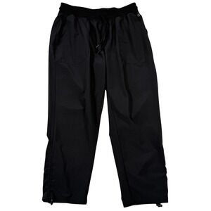 Apana Jogger Pants Medium Black Athletic Crop Minimalist Lightweight Athleisure